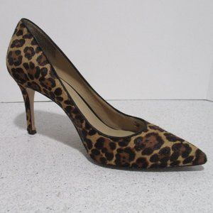 *Ann Taylor Animal Print Pumps Pointed Toe Dyed Calf Hair